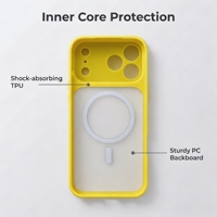 Coque de téléphone magnétique bicolore antichoc anti-traces de doigts mate avec aimant 2500 GS en stock pour iPhone 18 17 16 15 Pro Max