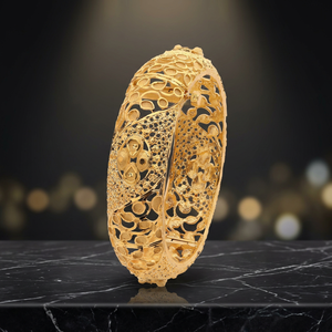 Wholesale Fashion Jewelry 14K 18K 24K Gold Plated <b>Weddings</b> Kada Bangles Traditional Gold Kada Bangles Gold Forming Bangle Kada - Product Image 6