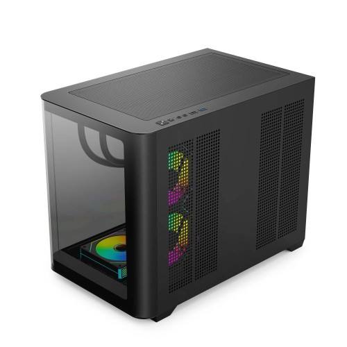 M-ATX Curved Glass Gaming Case Support BTF 360 WC Type_C GPU up 400 ...