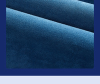 Tissu en microfibre imitation daim avec dos en mousse de daim de 1,5 mètre de large pour les plafonds de voiture, les sièges de voiture, les plafonds de fourgonnettes, le flanelle, épaisseur de 4 mm