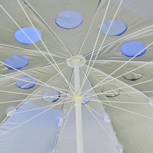 Sombrilla de Patio Grande de 1.5m con Revestimiento Plateado, Ventilada, Resistente al Viento, Portátil, para Playa y Jardín, Venta al Por Mayor - Product Image 2