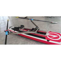 Bateau à rames Sculling Single Scull Rowing SUP Siège coulissant Oarlock Outrigger Roar Full Carbon Hull And Deck Carbon SUP Board