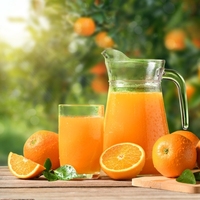 Jus de légumes orange naturel mélange de fruits et légumes frais jus de fruits pressé à froid boisson orange riche en vitamines fruit sain
