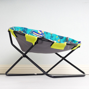 Foldable Round Pet <b>Bed</b> For Cats With Tropical Print Design Indoor Outdoor Use - Product Image 2