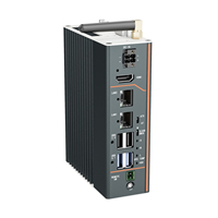 Mini ordinateur industriel sans ventilateur 1 * RS232/422/485 Intel I3 I5 I7 J6412 6 ~ 10e génération 4G/8G DDR4 montage de Type horizontal