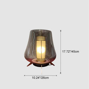 Wooden Floor Lamp Midcentury Design Led Light Source 260x450mm For Living Room Bedroom Ambient Lighting - Product Image 2