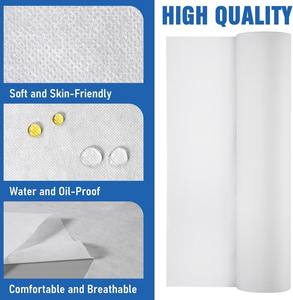 Disposable Non Woven Bed Sheet <b>Roll</b> Precut Hole Massage Table <b>Paper</b> <b>Roll</b> Bed sheet Medical Couch <b>Roll</b> for Hospital <b>White</b> - Product Image 3