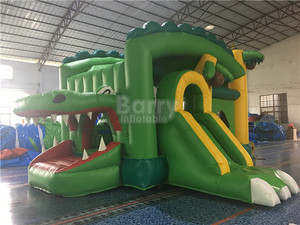 Tobogán inflable de PVC seco y mojado para fiestas, Combo de Castillo lunar, rebote y tobogán - Product Image 3