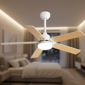 Ventilateur de plafond LED 42 pouces à 5 pales avec lumière et télécommande, design moderne pour salon et chambre - Product Image 2