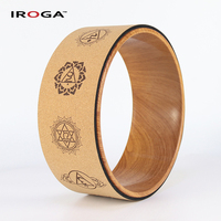 Rueda de Yoga de Corcho TPE Personalizada Iroga Fitness con Anillo de PP ABS - Antideslizante y Duradera, Muestra Gratis