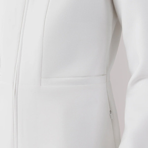 Alta qualità Slim Fit donna cappotto da laboratorio cerniera anteriore Logo personalizzato Rayon uniforme medica per uso ospedaliero farmacia chirurgica - Product Image 5