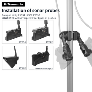 Support de sondeur réglable et durable pour détecteur de poissons Garmin LVS34, LVS32, LVS62 et Lowrance VIN-TYQ-FD014-2 - Product Image 2