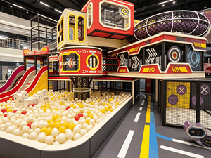 Équipement de jeu intérieur personnalisé pour enfants, structure de jeu multi-niveaux, toboggan, piscine à balles pour centre commercial, aire de jeux pour enfants - Product Image 3