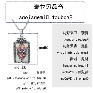 Yunnique – collier avec pendentif Ganesha en acier inoxydable, monture rectangulaire, pour hommes et femmes, bijoux à la mode, cadeau - Product Image 2