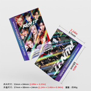 การ์ดเลเซอร์ Stray <span class=keywords><strong>Kids</strong></span> 124 ชิ้น, การ์ดแฟลช, การ์ดรูปภาพสินค้า RUN IT, การ์ด LOMO สองด้าน, การ์ดโฮโลแกรม - Product Image 3
