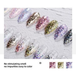 JTING Esmalte de Uñas en Gel con Diamantes Brillantes de 9 Colores, Diseño de Arte de Uñas, Gel UV Brillante, OEM, Etiqueta Privada Personalizada Disponible - Product Image 5