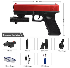 Pistola elettrica 2024 ad acqua morbida Splatter Gun Gel Blaster pistola Graffiti con acqua giocattolo di tiro - Product Image 6