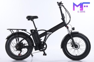 Venta Directa de Fábrica, Bicicleta Eléctrica Plegable de 48V 500W, 7 Velocidades, 20 Pulgadas, con Llantas Anchas, para Adultos - Product Image 4