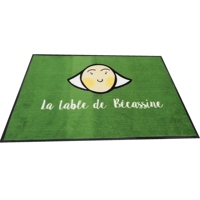 Tapis d'entrée personnalisés avec logo, modernes, lavables, en nylon imprimé, antidérapants, avec support en caoutchouc, résistants, pour usage commercial, tapis de sol intérieur