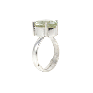 Hot Sale Natural Raw Gemstone <b>Crystal</b> <b>Ring</b> Green Amethyst Mothers Day Yoga Reiki Chakra Eternity Vermeil Gemstone Jewellery - Product Image 3