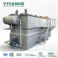 Système DAF (Flotation par Air Dissous) avec pompe et moteur PLC pour le traitement des eaux usées laitières, productivité de 1 à 300 m³/h