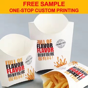 קופסת אריזה להוצאה מהירה של אוכל מהיר, ידידותית לסביבה, עשויה מחומרים ממוחזרים עם הדפסה בהתאמה אישית, לעוף מטוגן, המבורגר ונקניקייה - Product Image 6