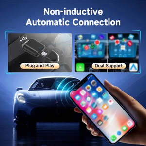 อะแดปเตอร์ไร้สาย CarPlay แอนดรอยด์อัตโนมัติรองรับมิตซูบิชิเปอโยต์นิสสันโตโยต้าซูซูกิ <span class=keywords><strong>VW</strong></span> Porsche Cadillac Buick More - Product Image 2