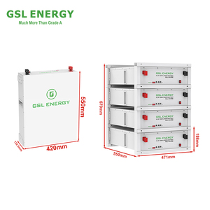 بطارية GSL ENERGY الذكية BMS <span class=keywords><strong>LiFePO4</strong></span> بقدرة 5 كيلوواط و10 كيلوواط ساعة و48 فولت، بطارية شمسية مثبتة على الحائط، بطارية 48 فولت 100 أمبير ساعة 200 أمبير ساعة 280 أمبير ساعة قابلة للتركيب على الرف - Product Image 4
