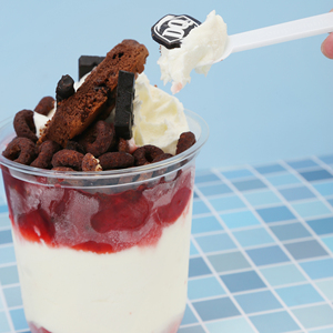 Fine Dining Cafe Dessert Shop Individueller Wrapper Verkostung löffel Kleiner biologisch abbaubarer Einweg löffel - Product Image 2