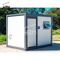 Unité de salle de bain portable spacieuse Douche et WC Cabine de toilette Toilette et lavabo combinés Salle de bain