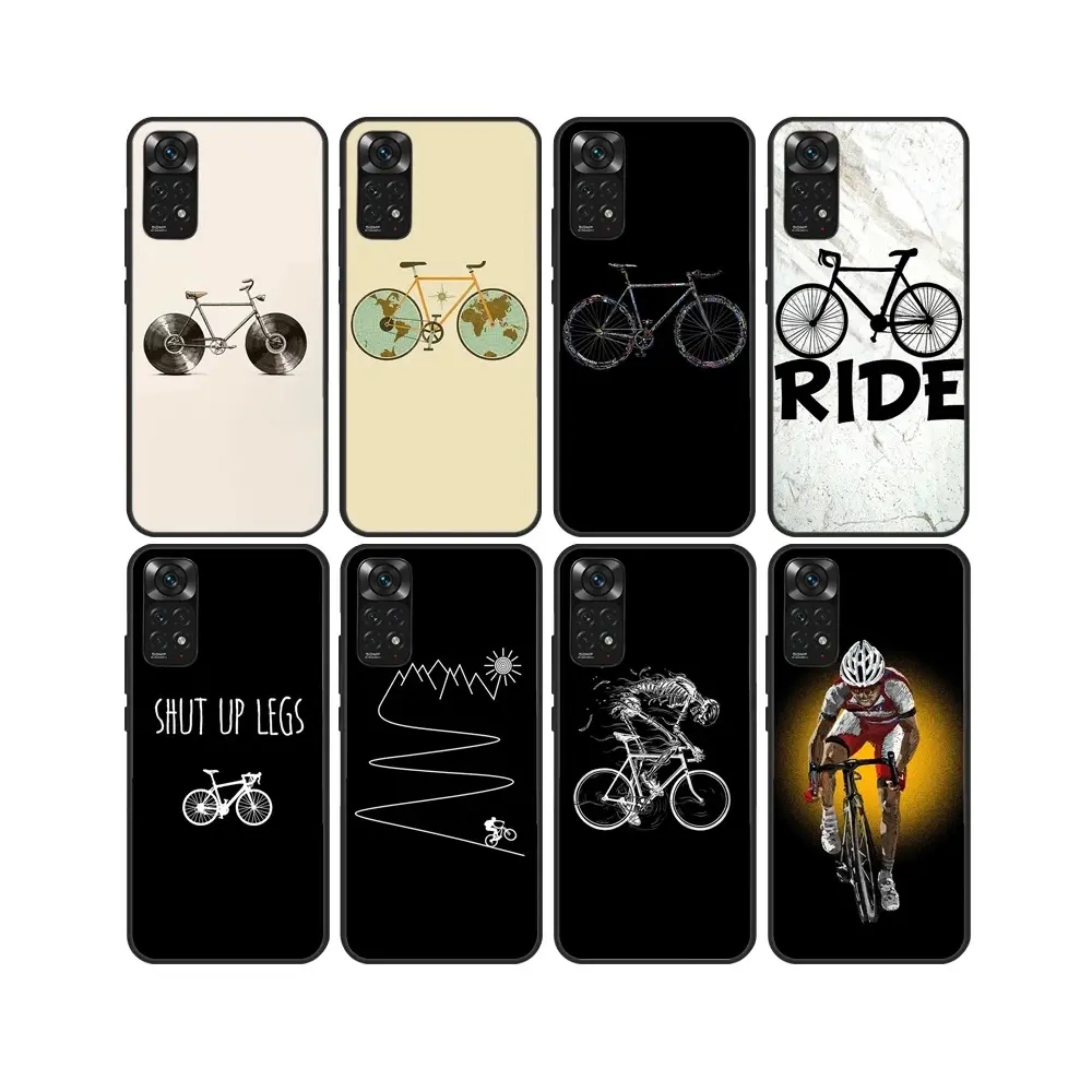 1000+ design Custom Bicycle Cycling Silicon UV Printing Sublimation Case for Xiaomi Redmi Note 11S 11T 10S 12 13 14 POCO X6 C65