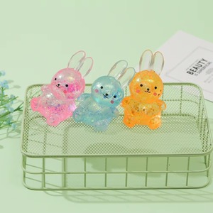 Jouet Squishy Lapin Coloré Scintillant en Cristal de 10,5 cm, Rempli de Maltose, à Remontée Lente, Esthétique Tendance, Anti-Stress - Product Image 4