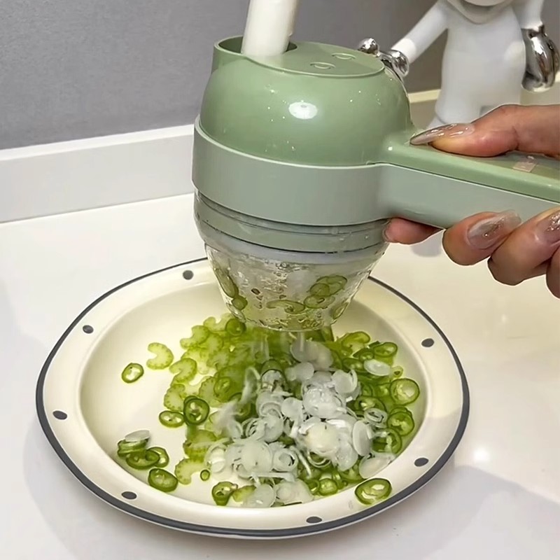 Kitchen Gadgets Electric Automatic Multi-Function Vegetable Cutting Machine For Chopping Ginger Garlic Chili Vegetable Tools