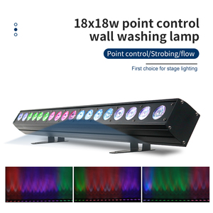18x18w <b>Point</b> or Full Control Strip Pixel Bar <b>Light</b> Rgbwa+Uv 6in1 DMX512 LED Wall Washer <b>Light</b> for Indoor Use - Product Image 1