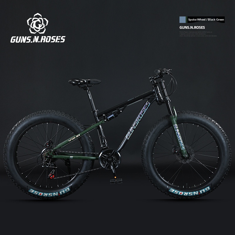 Ruota a raggi nero-verdi