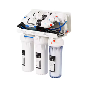 Système de filtration d'eau par osmose inverse domestique de moins de 75 GPD pour usage extérieur et hôtelier, électrique/manuel, en plastique, filtration en 5 étapes - Product Image 1