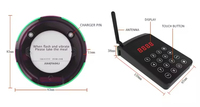 932 10 Buscapersonas Sistema de llamada de mesa inalámbrico a prueba de agua para restaurantes Hospitales Vibrate Beeper Queue Coaster Guest Cafe