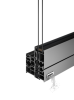 Gran oferta, ventanas abatibles modernas de doble acristalamiento para balcón, aleación de aluminio aislante térmico, estilo abierto rodante con cortina de persiana