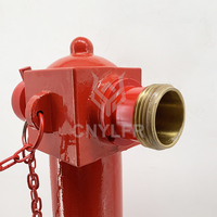 BS750 Hidrante contra incendios subterráneo flexible de doble dirección montado en columna, equipado con brida DN100.