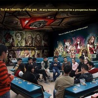 Jeu de Société 8D Créatif Industriel Géométrique Étanche sur le Thème du Loup-garou pour Bar, Hôtel, Salle d'Évasion et Scénario Mystère