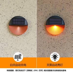 Lampe murale extérieure à énergie solaire 5W, étanche, pour la décoration de jardin, villa, cour - Product Image 5