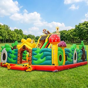 WINSUN - Castillo Inflable Comercial Grande de PVC, Resistente al Fuego y al Agua, para Niños, con Trampolín - Product Image 1