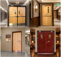 Porte en bois composite ignifugée certifiée EN16034, double peinture, avec design OEM ODM