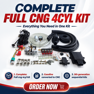 Kit de Conversión a GNC de 4 Cilindros, Sistema de Combustible Dual, Conversión Secuencial Directa con Reductor AT12, Kits MP48 OBD ECU - Product Image 1