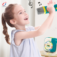 Haut-parleur karaoké pour enfants Chengji, nouveau design, instrument de musique, lumière colorée, haut-parleur portable avec microphone sans fil pour la musique des enfants