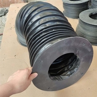 Housse de protection hydraulique pour machine-outil CNC en matériau synthétique imperméable résistant aux hautes températures, type accordéon