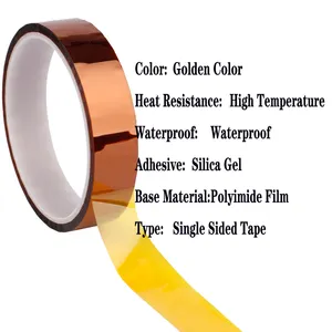 Polyimide Tape For Pcb Masking Polyimide Adhesive Kapton Tape PI 6050 High Temperature Resistant Polyimide Tape