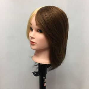 <span class=keywords><strong>Coiffeur</strong></span> humain Mannequin formation tête pratique teinture cheveux 4 couleurs différentes sur la tête colorant eau de Javel couleur Mode féminin - Product Image 4