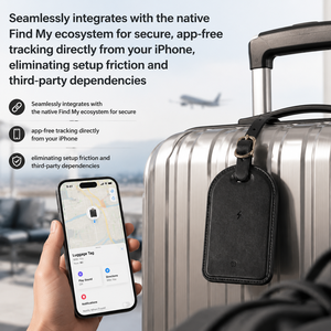 Localizzatore <span class=keywords><strong>GPS</strong></span> Certificato <span class=keywords><strong>Apple</strong></span> Find My, Etichetta per Bagagli MFi Antifurto con Tracciamento Globale in Tempo Reale per Borse da Viaggio - Product Image 2