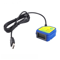 Escáner de Código de Barras Fijo de Alto Rendimiento con Mega-Píxeles Integrados, Lector de Códigos de Barras USB 1D/2D, QR, para Industria, Logística, Industrial